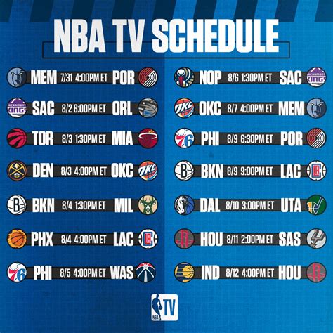 nba basketball schedule for tomorrow|NBA Television Schedule, National Basketball Association  .